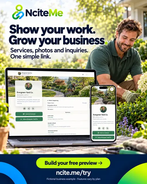 Earlier 02 Landscaping ad