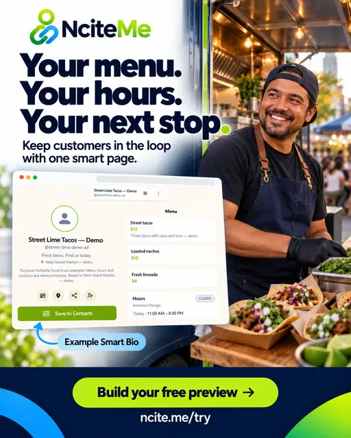 Earlier Finished Food Truck ad