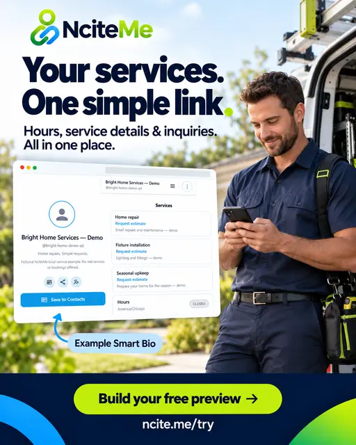Earlier Finished Local Service ad