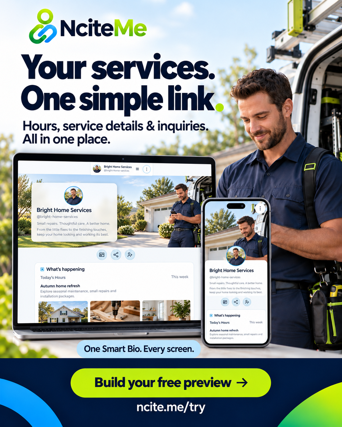 Earlier Finished Local Service Hero ad