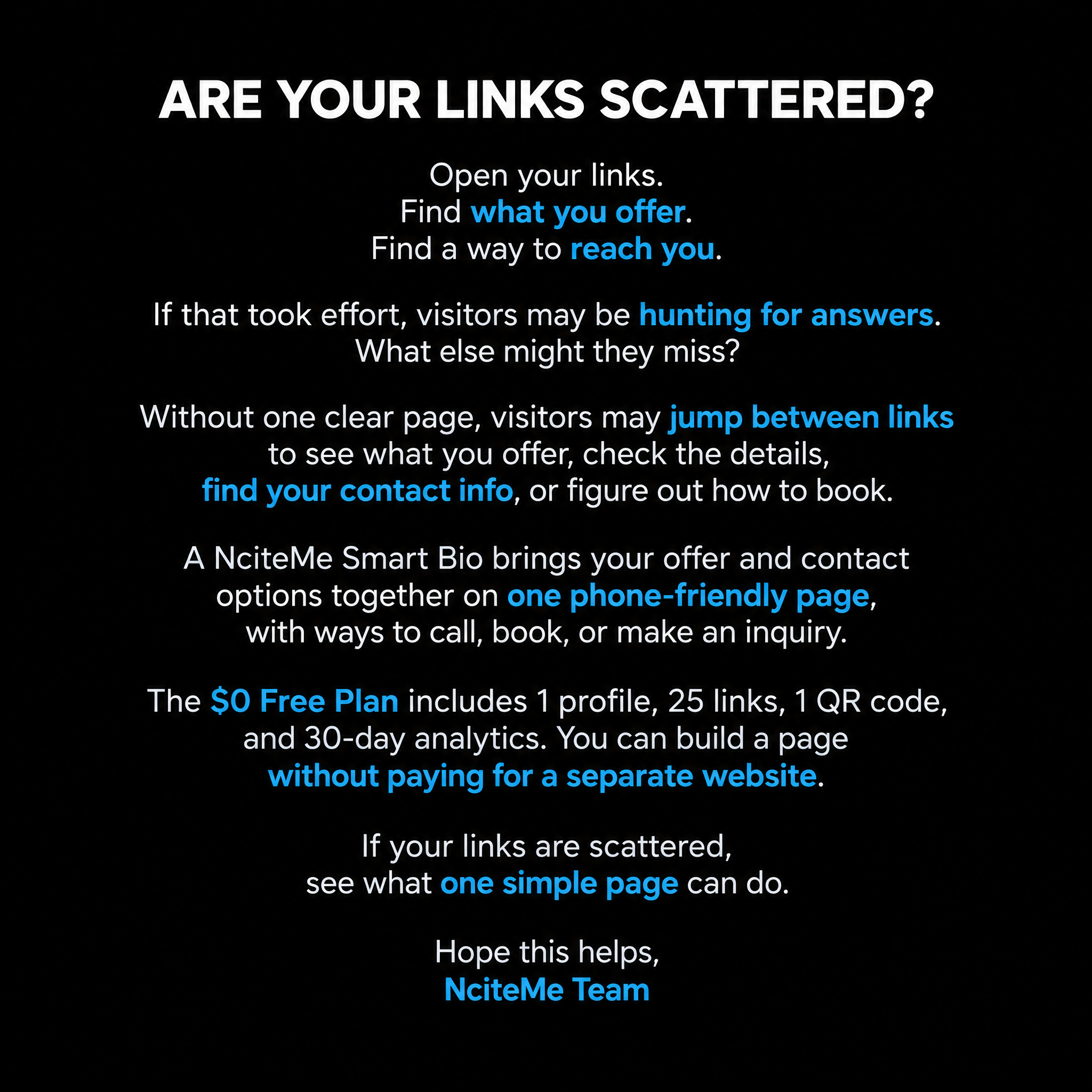 Mako Organize Scattered Links Free Plan