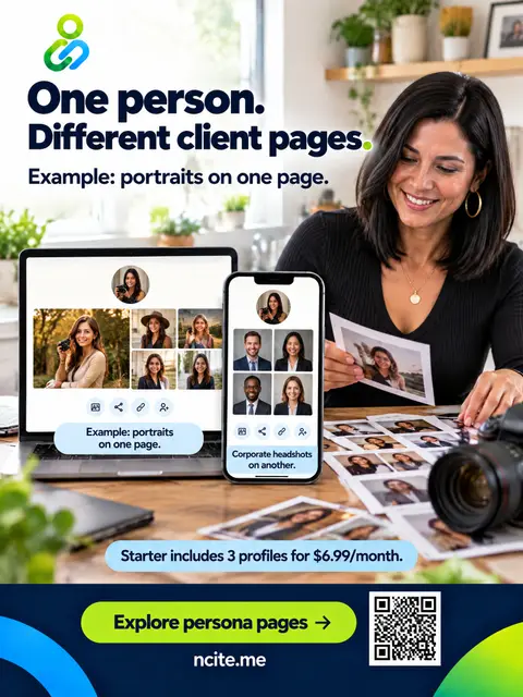 Mako Photography Personas Client Pages
