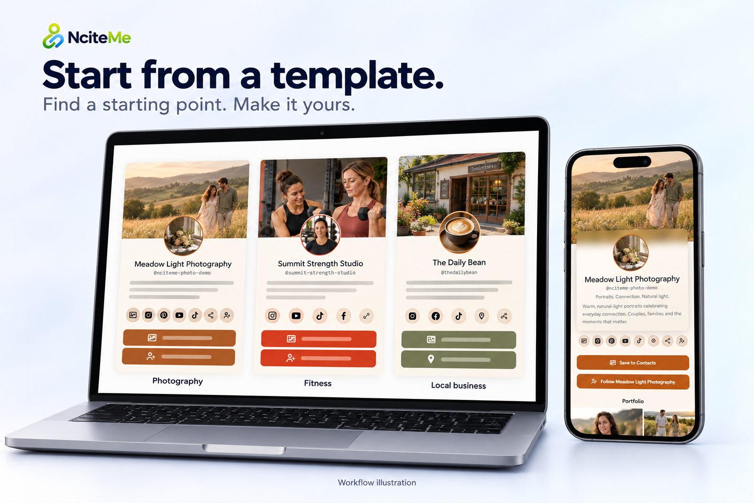 Start from a template — NciteMe