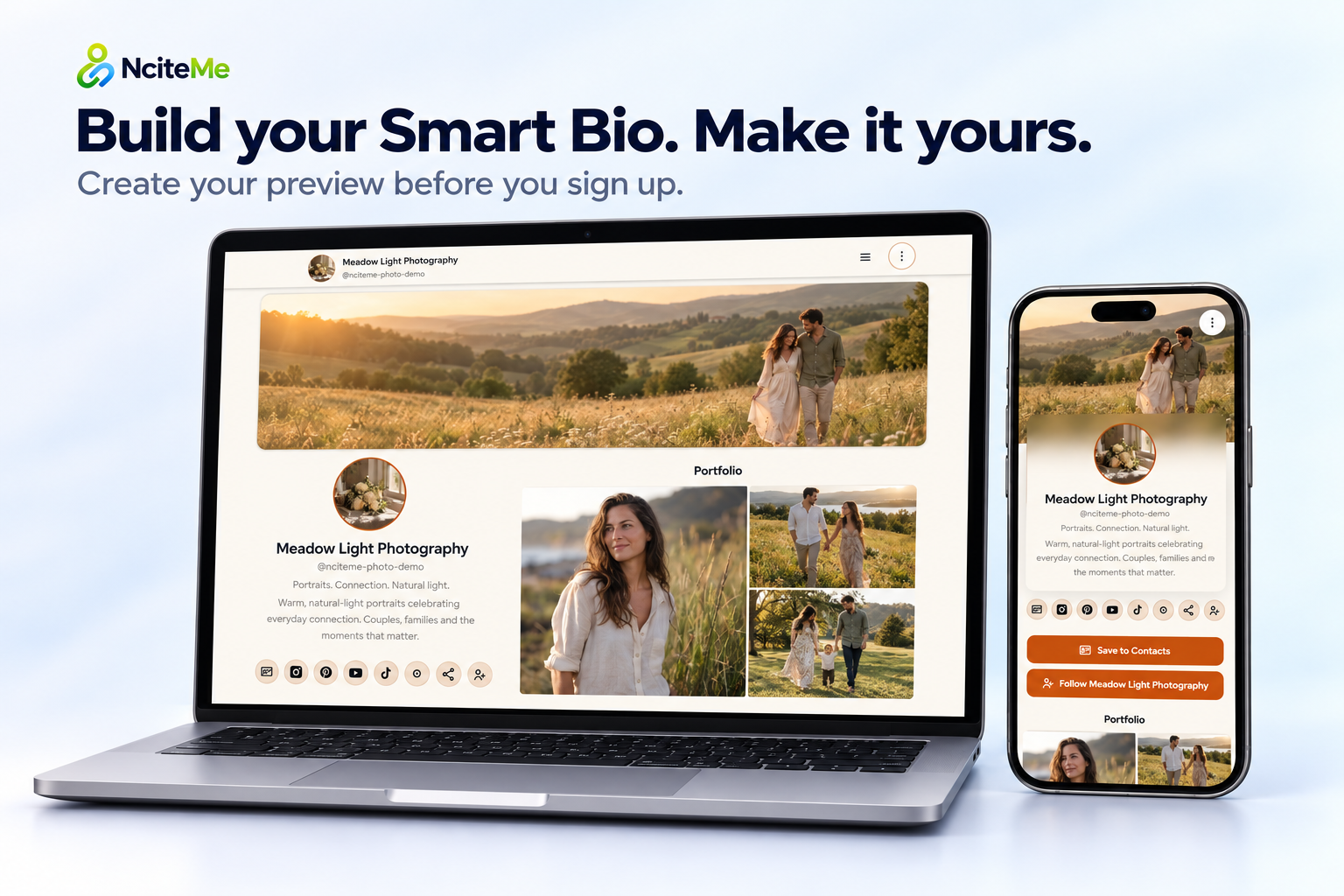 Build your Smart Bio — NciteMe
